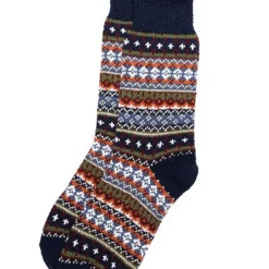 Orvis American Trench Cotton Fair Isle Socks|Men Socks