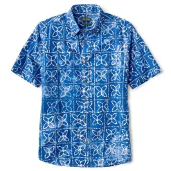 Orvis Batik Short-Sleeved Print Shirt|Men Shirts