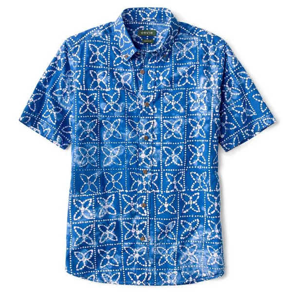 Orvis Batik Short-Sleeved Print Shirt|Men Shirts