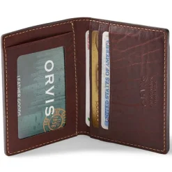 Orvis Bison Leather Folding Card Carrier|Men Wallets