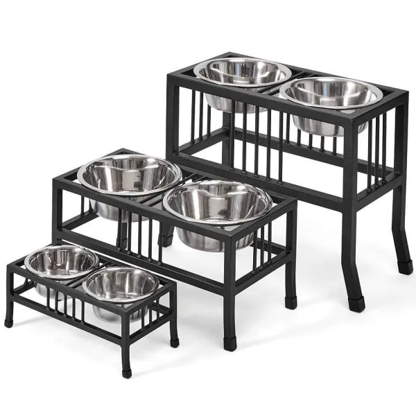 Orvis Black Steel Raised Feeder| Bowls, Feeders & Food Storage
