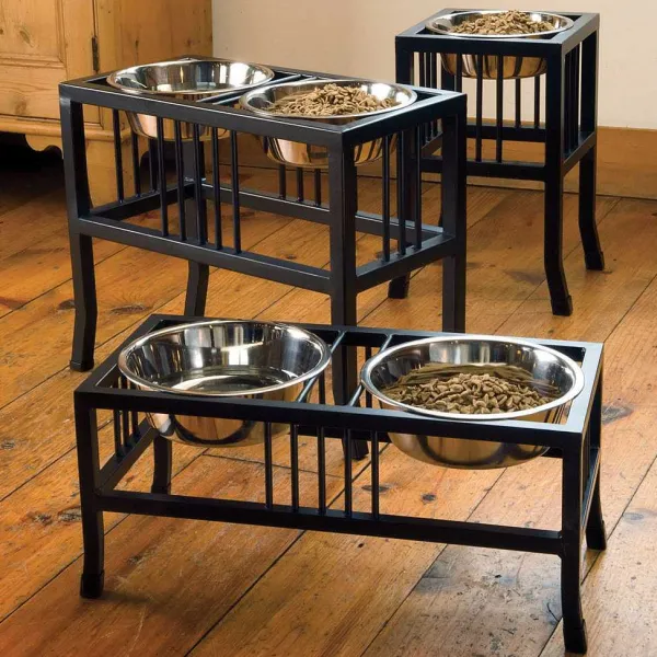 Orvis Black Steel Raised Feeder| Bowls, Feeders & Food Storage