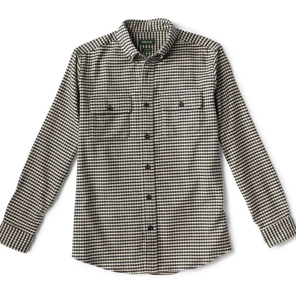 Orvis Buffalo Check Cotton/Wool Long-Sleeved Shirt|Men Shirts