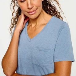 Orvis Canyon Garment-Dyed V-Neck Short-Sleeved Tee|Women Shirts