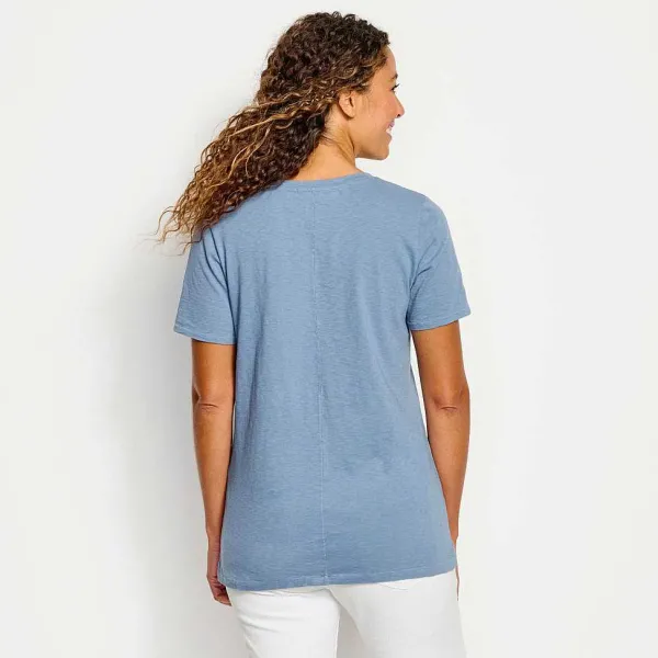 Orvis Canyon Garment-Dyed V-Neck Short-Sleeved Tee|Women Shirts