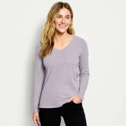 Orvis Canyon V-Neck Long-Sleeved Tee|Women Shirts