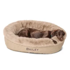 Orvis Comfortfill-Eco Fur Wraparound Dog Bed| Comfortfill-Eco Beds