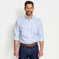 Orvis Country Twill Long-Sleeved Button-Down Shirt|Men Shirts