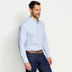 Orvis Country Twill Long-Sleeved Button-Down Shirt|Men Shirts