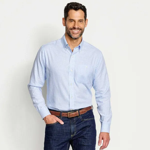 Orvis Country Twill Long-Sleeved Button-Down Shirt|Men Shirts