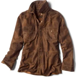 Orvis Cross Trails Suede Overshirt|Men Shirts