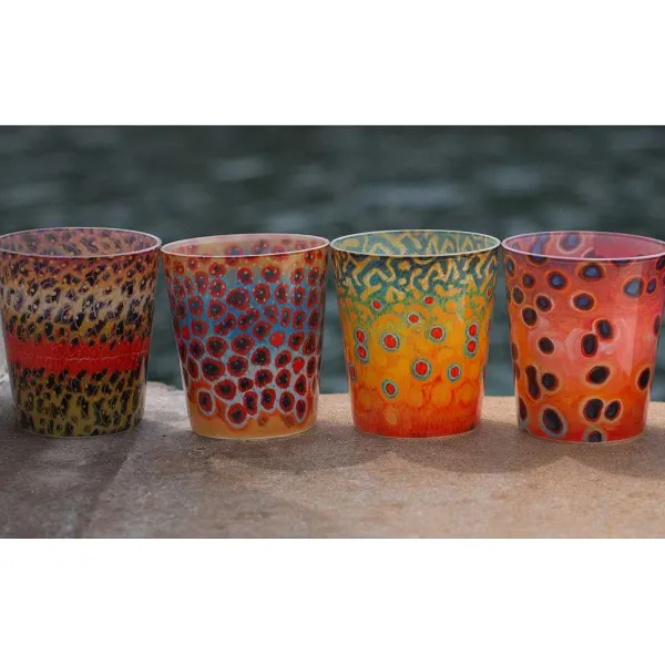 Orvis Deyoung Fish Flank Rocks Glass| Glassware & Bar
