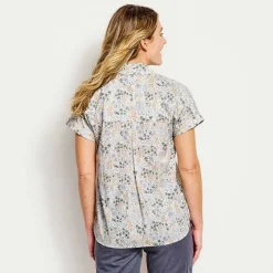 Orvis Easy Printed Short-Sleeved Camp Shirt|Women Shirts