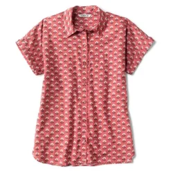Orvis Easy Printed Short-Sleeved Camp Shirt|Women Shirts