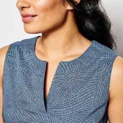 Orvis Easy Sleeveless Printed Camp Shirt|Women Shirts