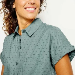 Orvis Easy Solid Short-Sleeved Camp Shirt|Women Shirts
