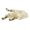 Orvis Engraved Brass Luggage Tags, Set Of 3|Men Travel