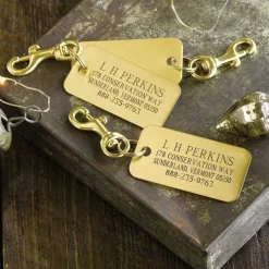 Orvis Engraved Brass Luggage Tags, Set Of 3|Men Travel