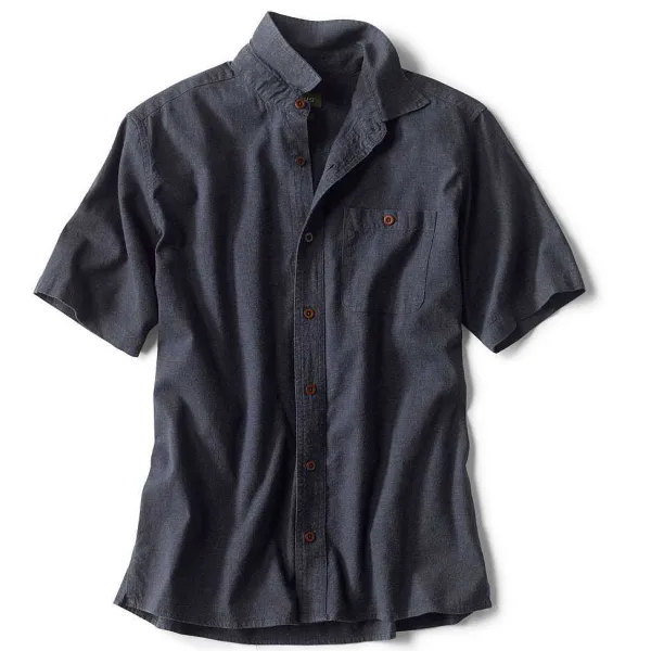 Orvis Hemp/Tencel Stretch Short-Sleeved Shirt|Men Shirts