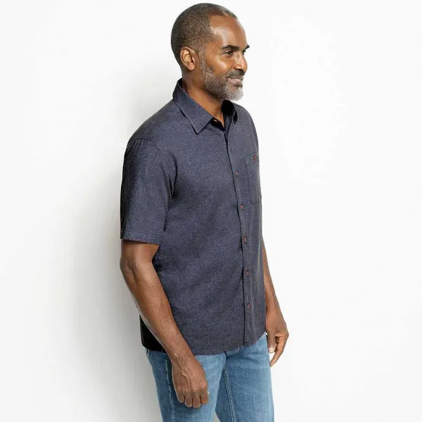 Orvis Hemp/Tencel Stretch Short-Sleeved Shirt|Men Shirts