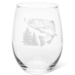 Orvis Jumping Trout Glasses| Glassware & Bar