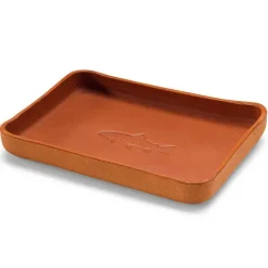 Orvis Leather Desktop Tray With Fish| Home Decor
