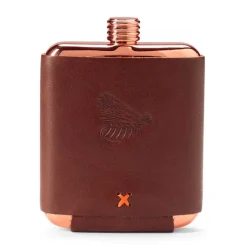 Orvis Leather-Wrapped Copper Flask| Home Decor