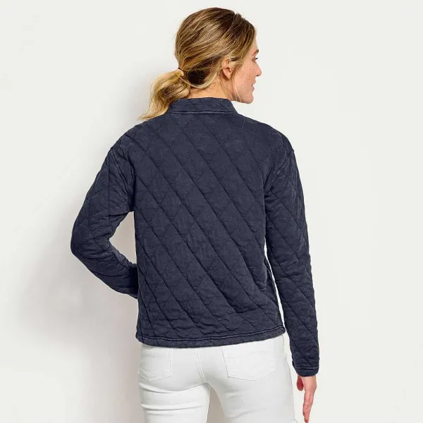 Orvis Lived-In Quilted Bomber Jacket|Women Sweatshirts