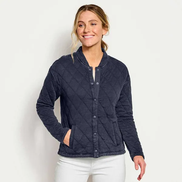 Orvis Lived-In Quilted Bomber Jacket|Women Sweatshirts