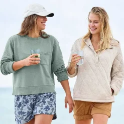 Orvis Lived-In Quilted Hoodie|Women Sweatshirts