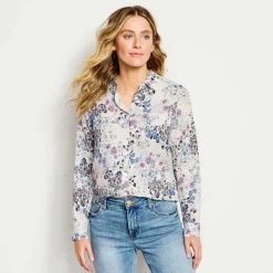 Orvis Long-Sleeved Everyday Silk Shirt|Women Shirts
