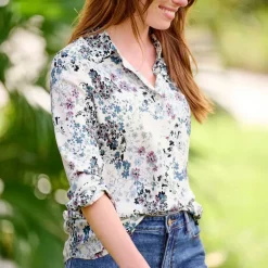 Orvis Long-Sleeved Everyday Silk Shirt|Women Shirts