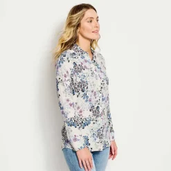 Orvis Long-Sleeved Everyday Silk Shirt|Women Shirts