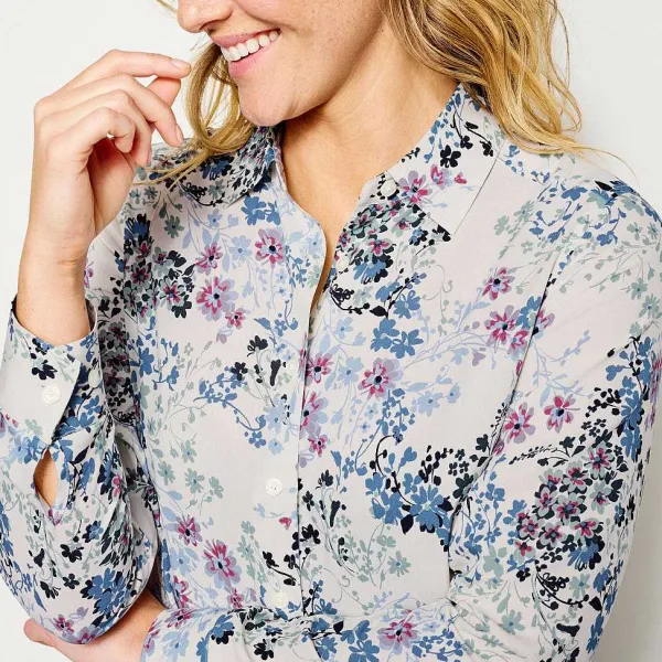 Orvis Long-Sleeved Everyday Silk Shirt|Women Shirts