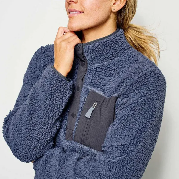 Orvis Mad River Sherpa Quarter-Snap|Women Fleece
