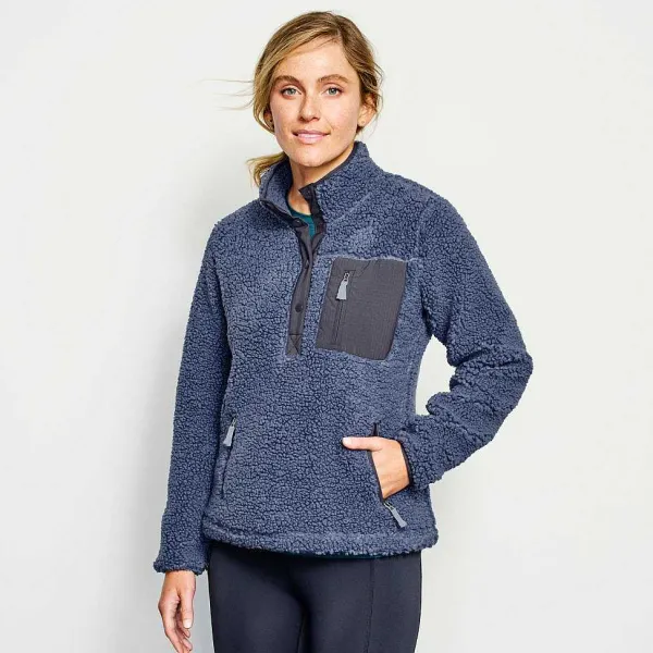 Orvis Mad River Sherpa Quarter-Snap|Women Fleece