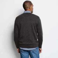 Orvis Merino V-Neck Long-Sleeved Sweater|Men Sweaters