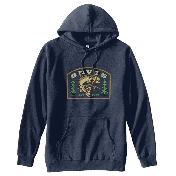 Orvis Mountain Trout Hoodie|Men Sweatshirts