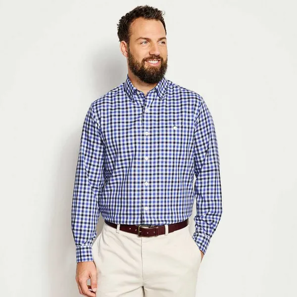 Orvis No-Work, Work Long-Sleeved Hidden Button-Down Shirt|Men Shirts