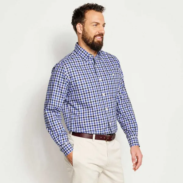 Orvis No-Work, Work Long-Sleeved Hidden Button-Down Shirt|Men Shirts