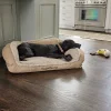 Orvis Comfortfill-Eco Bolster Dog Bed With Fleece| Comfortfill-Eco Beds