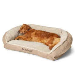 Orvis Comfortfill-Eco Bolster Dog Bed With Fleece| Comfortfill-Eco Beds