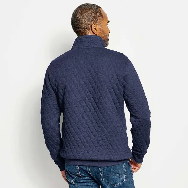 Orvis Outdoor Quilted Snap Sweatshirt|Men Sweatshirts