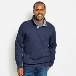 Orvis Outdoor Quilted Snap Sweatshirt|Men Sweatshirts