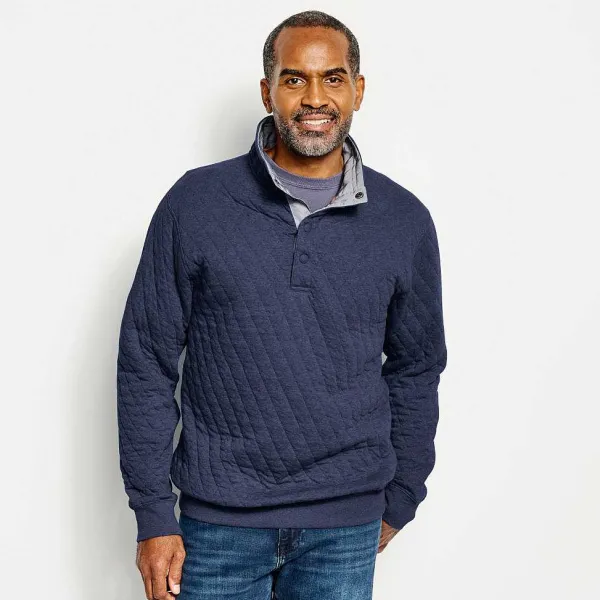 Orvis Outdoor Quilted Snap Sweatshirt|Men Sweatshirts
