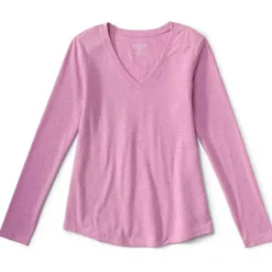 Orvis Perfect Relaxed V-Neck Long-Sleeved Tee|Women Shirts