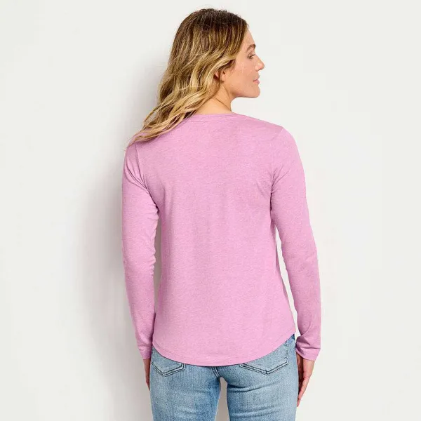 Orvis Perfect Relaxed V-Neck Long-Sleeved Tee|Women Shirts