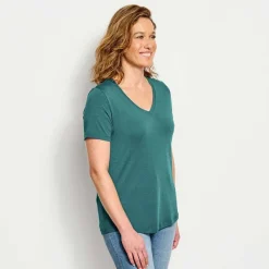 Orvis Perfect Relaxed V-Neck Short-Sleeved Tee|Women Shirts