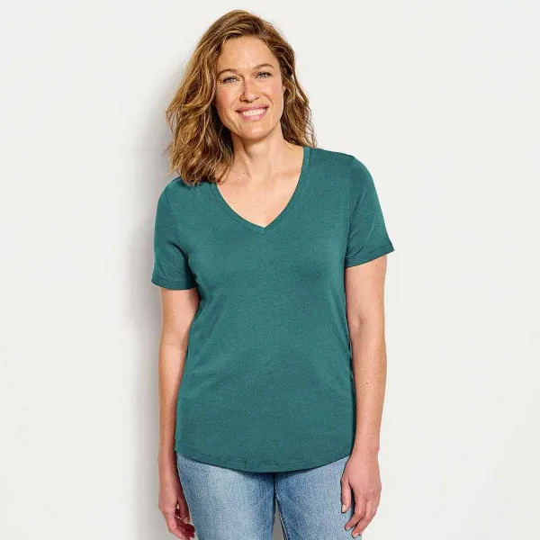 Orvis Perfect Relaxed V-Neck Short-Sleeved Tee|Women Shirts