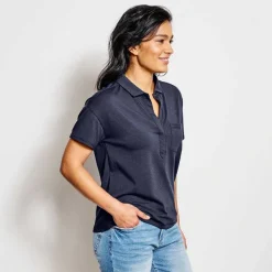 Orvis Perfect Short-Sleeved Polo Shirt|Women Shirts
